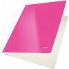 Obal s rýchloviazačom Leitz WOW - 250 listov, 250 listov, 10 ks, 10 ks, Ružová metalická, Ružová metalická, A4, A4