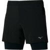 Mizuno ER 5.5 2IN1 SHORT Pánske športové šortky, čierna, XXL