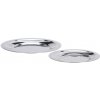 MADAM STOLTZ Kovový tanierik Stainless Steel – sada 2 ks