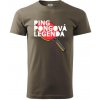 Ping Pongová legenda - Klasické pánske tričko vyššej gramáže - XS ( Army )