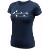 Dámske tričko s krátkym rukávom Sensor Merino Active Songbirds deep blue S
