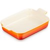 Le Creuset - tradičná zapekacia misa obdĺžniková 32 x 24 cm oranžová - veľká