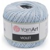 Bavlnená priadza háčkovacia Violet 50 g - 1 ks 12 (4917) modrá svetlá