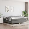 Box spring postel s matrací tmavě šedá 160x200 cm textil Šedá 3144531