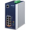PLANET IGS-4215-4P4T sieťový prepínač Riadený L2/L4 Gigabit Ethernet (10/100/1000) Podpora napájania cez Ethernet (PoE) Modrá, Biela (IGS-4215-4P4T)