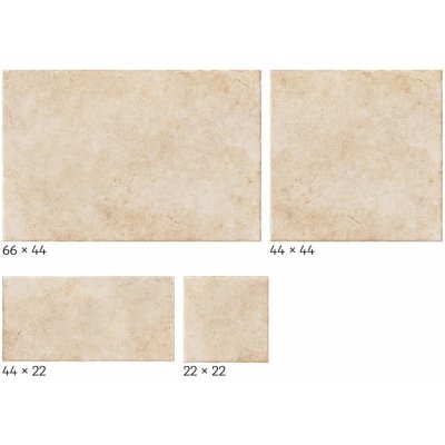 Realonda Modular Borgogna beige 44x66, 44x44, 22x22, 22 x 44 cm mat MBORGBE 0,87m²