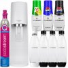 SATURÁTOR SODASTREAM TERRA BIELY 4 FĽAŠE + 3 SIRUPY PEPSI MIRINDA 7UP