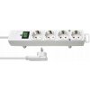 Brennenstuhl Comfort-Line Plus napájacia lišta 4 zásuvky plochá zástrčka