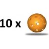 Florbalová loptička TRIX IFF - pomarančová - 10 ks