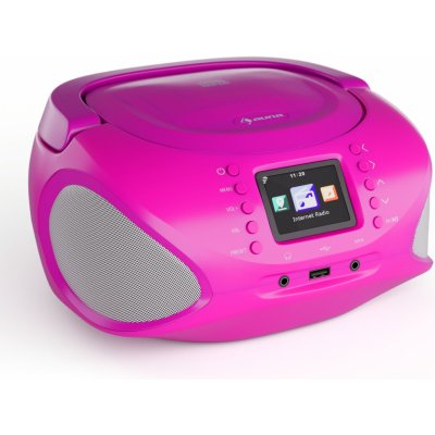 Auna Roadie Smart, IR/DAB/BT/CD/MP3, Boombox, USB, DAB+/internetové/FM rádio CD/MP3, prehrávač, 3W, Bluetooth, prenosný (Roadie Smart BL)