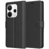 Techsuit Leather Folio puzdro pre Xiaomi Redmi Note 14 4G – čierne (Black)