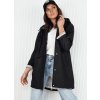 Čierna prechodná bunda dlhšieho strihu KELION TY4151 M/L