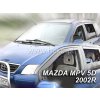 Deflektory na Mazda MPV II, 5-dverová (+zadné), r.v.: 1999 - 2006