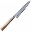 Suncraft Senzo Octagon japonský damaškový kuchársky nôž univerzálny 15cm drevená rukoväť