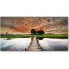 Foto obraz akrylový do obývačky Drevený most 100x50 cm