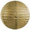 Okrúhly Papierový Lampión Zlatý 35 cm