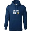 Je mi 60 pivo - Mikina pánska Cape s kapucňou - 3XL ( Polnočná modrá )