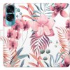 Flipové puzdro iSaprio - Pink Flowers 02 - Honor 90 Lite 5G