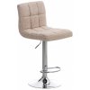 Design-Shop Barová stolička Peru - látka - Krémová