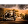 Ceduľa Old car - historická ceduľa 30cm x 20cm Plechová tabuľa