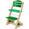Jitro Detská rastúca stolička Plus PRÍRODNÁ VIACFAREBNÁ Zelená + zelený podsedák
