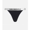 Karl Lagerfeld LOGO bikini BOTTOM W/ ELASTIC čierna