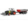 Traktor s čelným nakladačom a sklopnou vlečkou BRUDER 02112 Profi 1:16