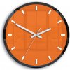 ModernClock Nástenné hodiny Rolo 30 cm oranžové