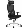 Mark Adler Manager 3.3 black Ergonomická kancelárska stolička, výškovo nastaviteľná, opierka hlavy a bedrová opierka, materiál sieťovina, čierna