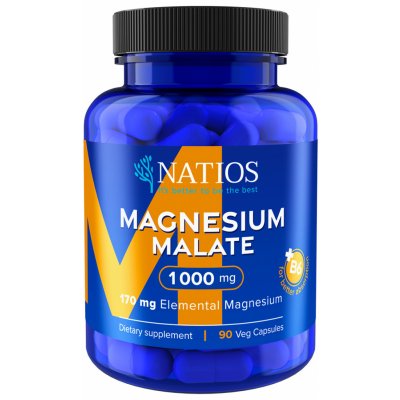 NATIOS Magnesium Malate 1000 mg + B6 90 veg. kapsúl