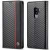 IMEEKE 74671 IMEEKE CARBON Peňaženkový obal pre Samsung Galaxy S9