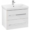 Villeroy & Boch Avento - Umývadlová skrinka, 63x51x45 cm, 2 zásuvky, Crystal White A89000B4