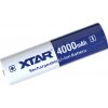 Nabíjateľný akumulátor Li-ion XTAR 18650 4000mAh 3,6V 10A s ochranou+púzdro