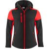 Printer Bunda Prime Softshell Women, dámská - AKCE! COT61106681402-black/red M Černá/červená