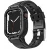 AppleKing odolné Armor puzdro s remienkom pre Apple Watch 45mm / 44mm / 42mm - čierne - možnosť vrátiť tovar ZADARMO do 30tich dní