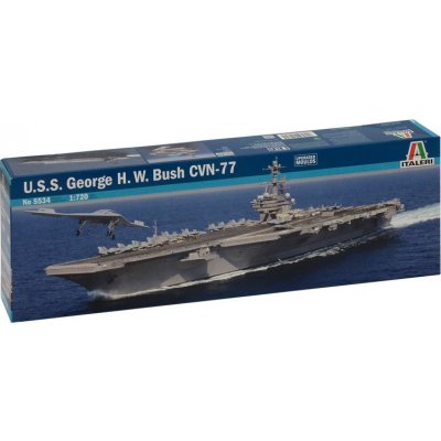 Italeri Model Kit loď 5534 U.S.S. GEORGE H.W.BUSH CVN 77 33-5534 1:720