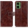 VSETKONAMOBIL 96971 RETRO Peňaženkový obal Motorola Moto G35 5G hnedý