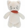 Detská plyšová hračka Le petit Souk - zaspávačik biela mačička uni