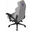 LORGAR PRO CHA41 herná stolička, látková, plne kovový rám, pamäťová pena, 3D opierky rúk, nosnosť 150 kg, sivo fialová (LRG-CHA41-GY)