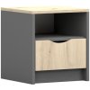 Wilsondo Nočný stolík Joy - sivá/dub artisan