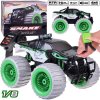 JOKO Mega Veľké RC Auto Jeep Monster Snake 4x4 s diaľkovým ovládaním + diaľkové ovládanie na ruku + svetlá + zvuk, otáčanie 360 stupňov, zelené