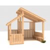 Playground System Herný prvok - domek (altánok) z agátu Sep