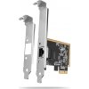 AXAGON PCEE-GRF, sieťová karta PCIe - 1x Gigabit Ethernet port (RJ-45), Realtek, vrátane. LP