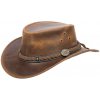 Klobúk kožený Rugged Earth Barrington - hnedý, M