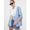 GAP Pruhovaná košeľa oversize Modrá XXS
