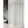 RADAWAY EUPHORIA PDD 80cm ľavé dvere do kombinácie / sprchový kút štvrťkruhový, profil chróm, sklo číre, 383002-01L