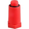 PPR zátka montážna dlhá 1/2 M červená