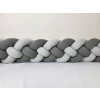 Vulpi Mantinel do postieľky Vrkoč 300 cm XL Farba: sivá