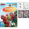 Teddies Marvel - Omalovánky se samolepkami - A4