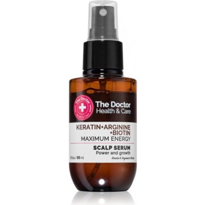 The Doctor Keratin + Arginine + Biotin Maximum Energy sérum na vlasovú pokožku s keratínom 89 ml